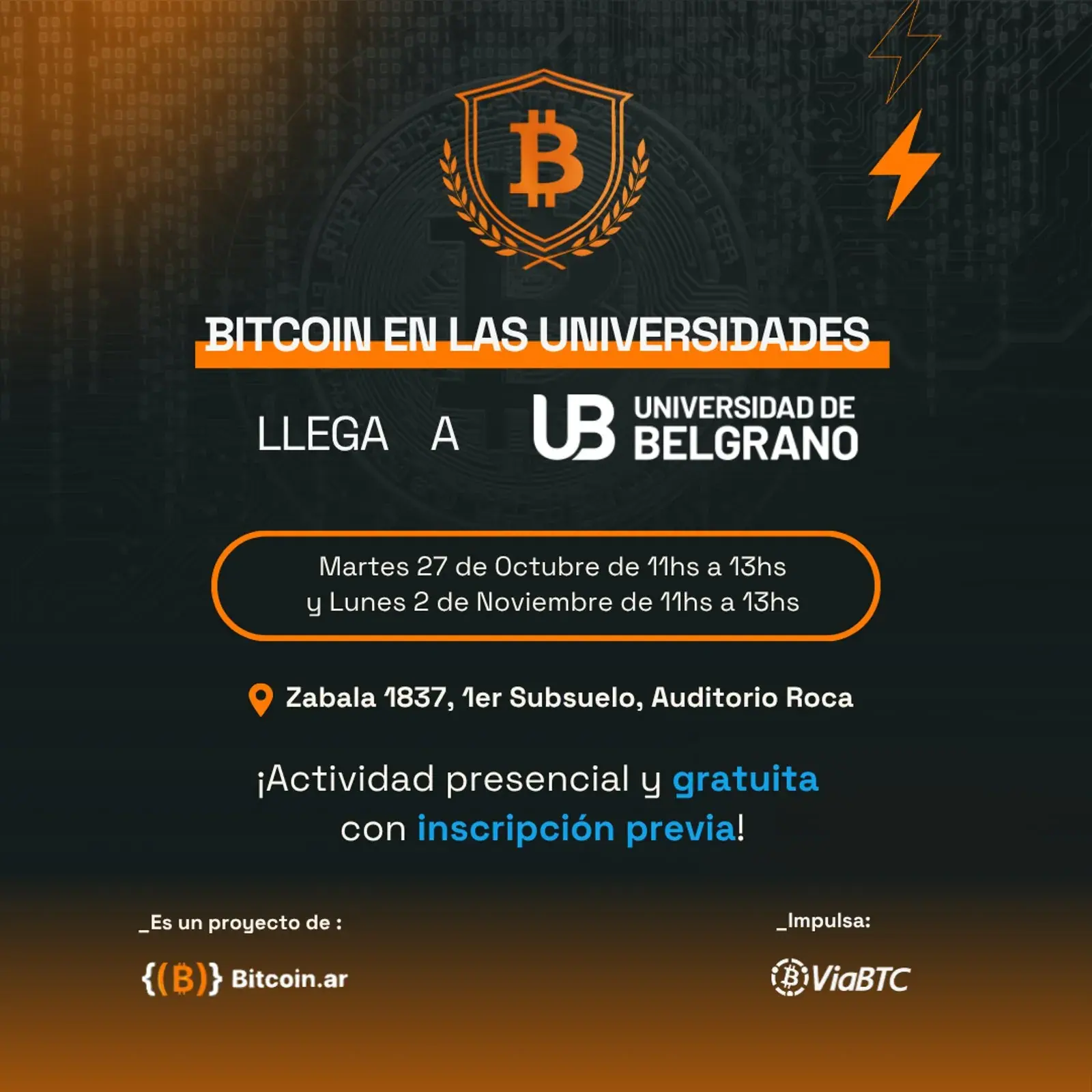 Bitcoin en las Universidades en Universidad de Belgrano